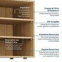 Ver imagem 5 de Estante para TV até 75 Polegadas  8 Módulos 14 Portas 2 Gavetas Frame CabeCasa MadeiraOriginals