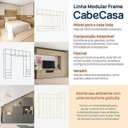 Ver imagem 2 de Estante para TV até 75 Polegadas  8 Módulos 14 Portas 2 Gavetas Frame CabeCasa MadeiraOriginals