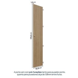 Estante para TV até 75 Polegadas  8 Módulos 14 Portas 2 Gavetas Frame Cabecasa MadeiraMadeira - 13