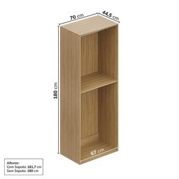 Estante para TV até 75 Polegadas  8 Módulos 14 Portas 2 Gavetas Frame Cabecasa MadeiraMadeira - 9