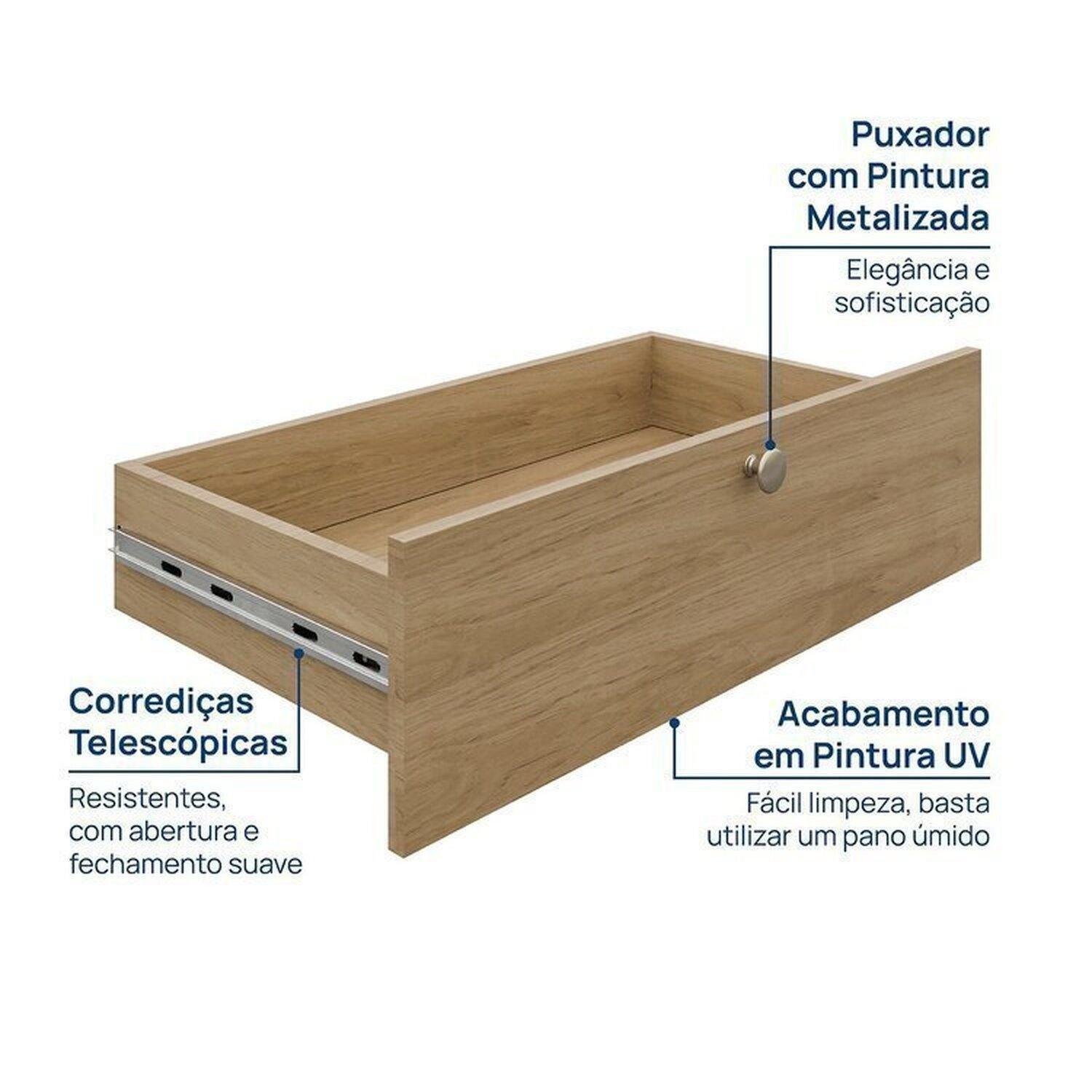 Estante Home 8 Módulos 14 Portas 2 Gavetas 1 Kit Prateleira Frame Cabecasa MadeiraMadeira   - 6