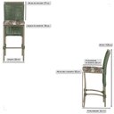 Ver imagem 2 de 3 Banqueta em Alumínio Roma Fendi Corda Náutica Tecido 6