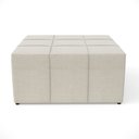 Ver imagem 5 de Puff Decorativo Para Sala de Estar Quadrado Milano 90x90cm W01 Linho Champagne - Lyam Decor