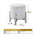 Ver imagem 3 de Puff Banqueta Madeira Maciça Thor Luxo