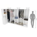 Ver imagem 3 de KIT CLOSET M141,142,143 GAVETAS, PRATELEIRAS M144.2021.B MUNDI MOVEIS