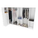 Ver imagem 1 de KIT CLOSET M141,142,143 GAVETAS, PRATELEIRAS M144.2021.B MUNDI MOVEIS