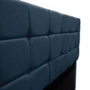Ver imagem 7 de Cabeceira Cama Box Estofada King 195 Cm Ananda Suede: Azul Marinho