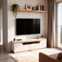Ver imagem 1 de Rack Angular com Rodapé 155cm para TV 65" Byhouse