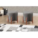 Ver imagem 2 de Puff Banqueta Madeira Maciça Thor Luxo