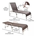 Ver imagem 2 de 3 Espreguiçadeiras e Mesa para Piscina, Área, Varanda Trama Tabaco