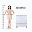 Ver imagem 7 de Cômoda Ditália 4 Gavetas Dm-239 Branca
