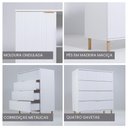 Ver imagem 6 de Cômoda Ditália 4 Gavetas Dm-239 Branca