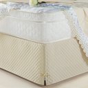 Ver imagem 6 de Saia Box Casal Queen Creme Matelassado Serve para Cama Baú