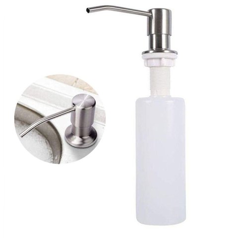 Dispenser Dosador Sabão Embutir Pia Detergente Sabonete Liquido Escovado Cozinha Banheiro