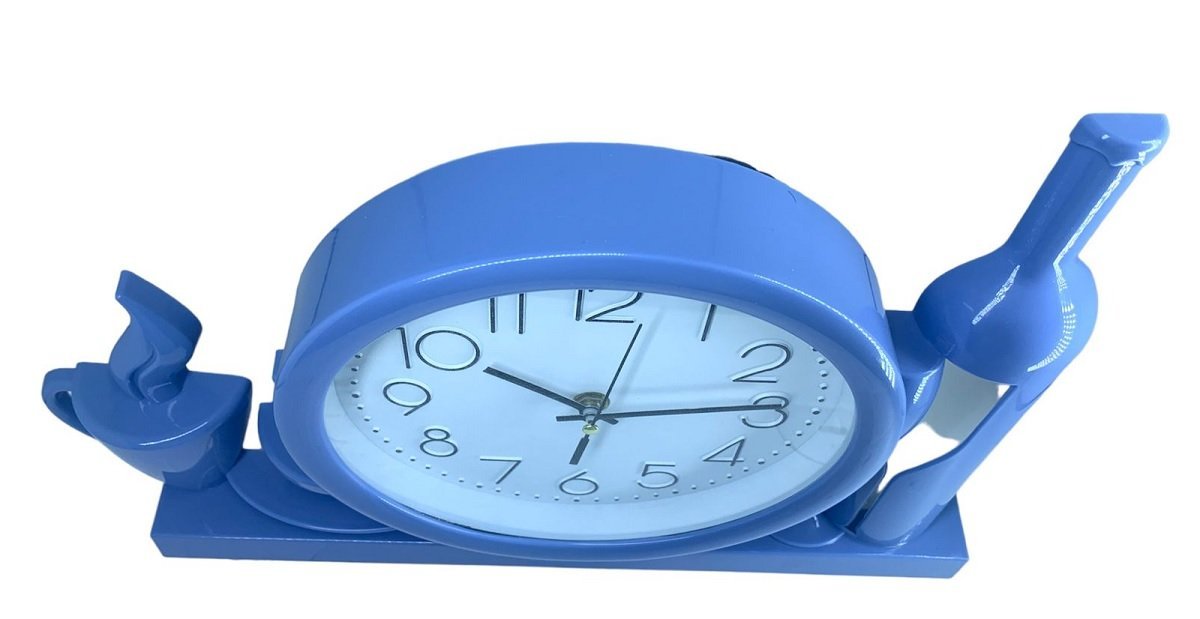 Relógio Parede Cozinha Garrafa Xícara Decorativo Grande Azul Quartz Relógio Decorativo, Relogio Cozi - 7