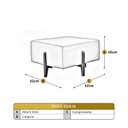 Ver imagem 3 de Puff Banqueta em Madeira Maciça Zurik Luxo