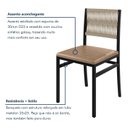 Ver imagem 3 de Kit 2 Cadeiras para Sala de Jantar Barcelona