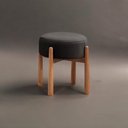 Ver imagem 1 de Puff Banqueta Lotus Luxo Madeira Maciça