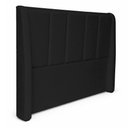 Ver imagem 3 de Cabeceira de Cama Box Viuva 1,20m Elena Boucle Preto - Mirra Decor