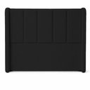 Ver imagem 4 de Cabeceira de Cama Box Viuva 1,20m Elena Boucle Preto - Mirra Decor
