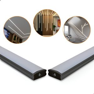 Perfil de Alumínio de Led Sobrepor Slim 17x7mm