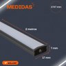 Perfil de Alumínio de Led Sobrepor Slim 17x7mm - 2