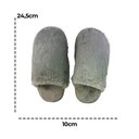 Ver imagem 2 de Pantufa Feminina Felpuda Confortavel Tamanho 36 37 Cinza Macia Aconchegante