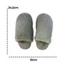Pantufa Feminina Felpuda Confortavel Tamanho 36 37 Cinza Macia Aconchegante - 2
