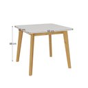 Ver imagem 3 de Mesa Infantil Sofia Madeira Maciça e MDF Branco