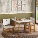 Ver imagem 2 de Mesa Infantil Sofia Madeira Maciça e MDF Branco