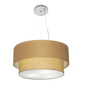 Pendente Cilíndrico Palha MJ-4369 Para Mesa de Jantar e Estar