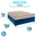 Ver imagem 3 de Cama Box Bau Blindado Casal + Colchão D33 Maxsono Paropas