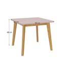 Ver imagem 3 de Mesa Infantil Sofia Madeira Maciça e MDF Branco