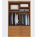 Ver imagem 2 de Guarda Roupa 2 Portas 6 Gavetas Chicago Cinamomo