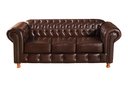 Ver imagem 2 de Conjunto de Sofá 3 Lugares e 1 Poltrona Chesterfield Luís Xv Marrom Café