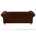Ver imagem 5 de Conjunto de Sofá 3 Lugares e 1 Poltrona Chesterfield Luís Xv Marrom Café