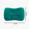 Travesseiro Almofada de Viagem Inflável e Portátil - Verde - 3