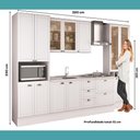 Ver imagem 5 de Cozinha Completa Milla Soft 13 Portas 5 Gavetas MDF 320cm Branco