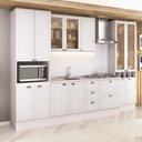 Ver imagem 1 de Cozinha Completa Milla Soft 13 Portas 5 Gavetas MDF 320cm Branco