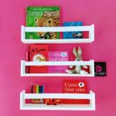 Ver imagem 2 de Kit 3 Prateleiras para Livros e Revista Estante Criança 55cm