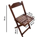 Ver imagem 5 de Cadeira Dobrável de Madeira Imbuia