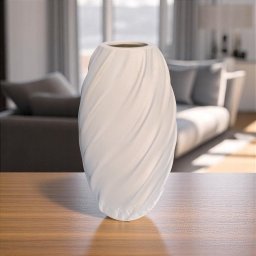 Vaso Decorativo Serenidade Off-white 29x15 em Cerâmica - 1