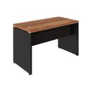 Ver imagem 5 de Mesa para Escritório Retangular Savoia Moderno sem Gavetas 120cm Nogal-Preto