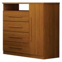 Ver mais imagens de Guarda Roupa Casal Prime 6 Portas com Led Off White com Cômoda Diamante 4 Gavetas 1 Porta Cinamomo –