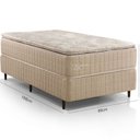 Ver imagem 4 de Colchão Solteiro Pocket Veneza One Face Pillow Top Americano Molas Ensacadas Individualmente 88x35x1 Colchões Sensor Bege