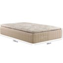 Ver imagem 2 de Colchão Solteiro Pocket Veneza One Face Pillow Top Americano Molas Ensacadas Individualmente 88x35x1 Colchões Sensor Bege