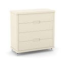 Ver imagem 6 de Dormitório Tutto New 2 Portas, Cômoda 4 Gavetas e Berço Off White com Colchão - Matic Móveis