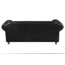 Ver imagem 4 de Conjunto de Sofá 3 Lugares e 1 Poltrona Chesterfield Luís Xv Preto