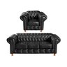 Conjunto de Sofá 3 Lugares e 1 Poltrona Chesterfield Luís Xv - 1