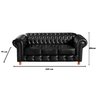 Conjunto de Sofá 3 Lugares e 1 Poltrona Chesterfield Luís Xv - 3